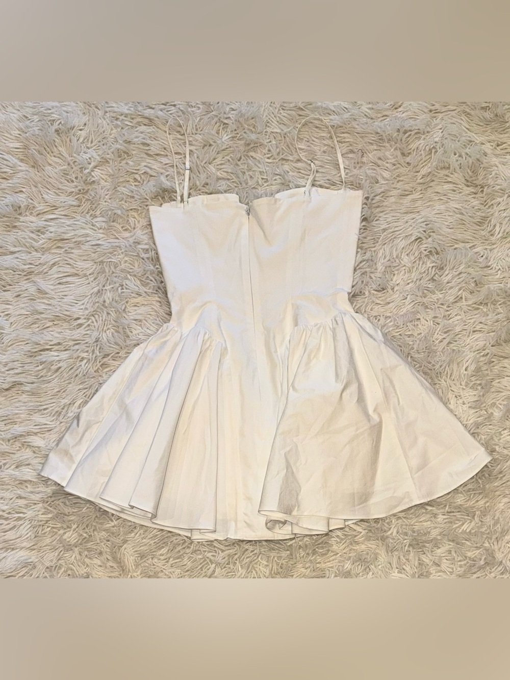 NEW HOUSE OF CB Samaria Corset Fit & Flare white Mini Dress sz S - Picture 11 of 11